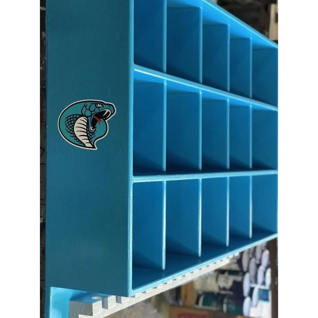 Jaypro HELMET & BAT RACK - 15 HELMET & 15 BAT CAPACITY (3 ROWS OF 5) 3 Jaypro HELMET & BAT RACK - 15 HELMET & 15 BAT CAPACITY (3 ROWS OF 5)