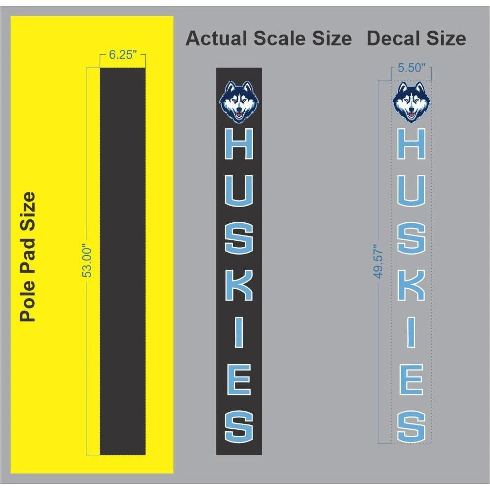 First Team Basketball Accessories Custom Pole Pad Decal + Application 8 First Team Basketball Accessories Custom Pole Pad Decal + Application