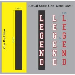 First Team Basketball Accessories Basketball Pole Pads W/ Bolt Pad -6x6 Or 8x6