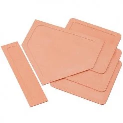 Jaypro BASEBALL BASE SET - RUBBER THROW DOWN STYLE (COMPLETE IN FIELD) (INDOOR/OUTDOOR) (SET OF 5)