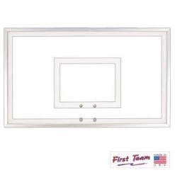 First Team Basketball-Commercial FT221 Glass Basketball Backboard