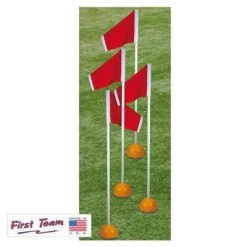 First Team Soccer Accessories FT4025TF Official Soccer Corner Flags With Weighted Base