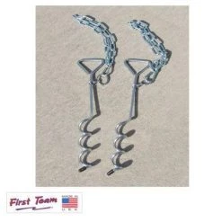 First Team Soccer-Commercial FT4027 Soccer Goal Ground Anchors