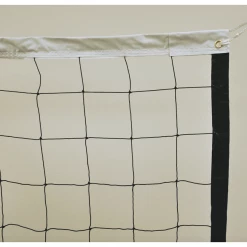 Jaypro Volleyball Replacement Net With Steel Cable (2.5mm Poly Mesh) (32'L X 36"H) (Black)