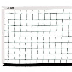 Jaypro Beach Volleyball Replacement Net (4" Sq. - #36 Nylon Netting) - Mercury™ Professional Beach Size (28'L X 39"H) (Black)