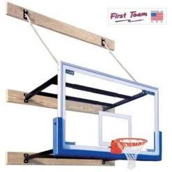 First Team Basketball-Commercial SuperMount46™ Wall Mount Basketball Goal