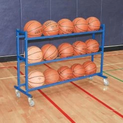Jaypro Basketball-Commercial BALL CART - ATLAS™ SERIES (15 BALL)