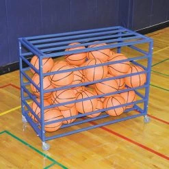 Jaypro Basketball Accessories BALL CARRIER - ATLAS™ SERIES (25+ BALLS) (BLUE)