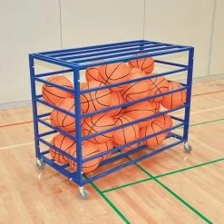 Jaypro Basketball Accessories BALL CARRIER - ATLAS™ SERIES (25+ BALLS) (BLUE)