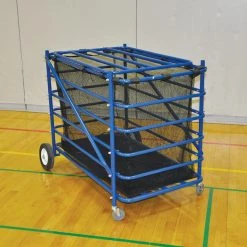 Jaypro BALL CARRIER WITH MESH HAMPER INSERT - ATLAS™ SERIES (BLUE)