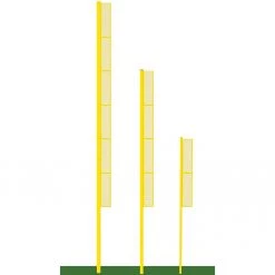 Jaypro FOUL POLES - PROFESSIONAL (40') - BASEBALL SURFACE MOUNT) (YELLOW)