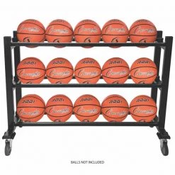Champion Sports Basketball Accessories DELUXE HEAVY DUTY BASKETBALL CART