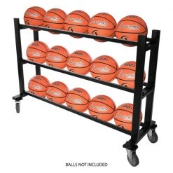 Champion Sports Basketball Accessories DELUXE HEAVY DUTY BASKETBALL CART