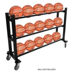 Champion Sports Basketball Accessories DELUXE HEAVY DUTY BASKETBALL CART