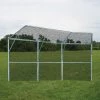 Jaypro BACKSTOP FENCE (3 PANEL, 1 CENTER OVERHANG, 2 WING OVERHANGS) - PERMANENT Baseball/Softball