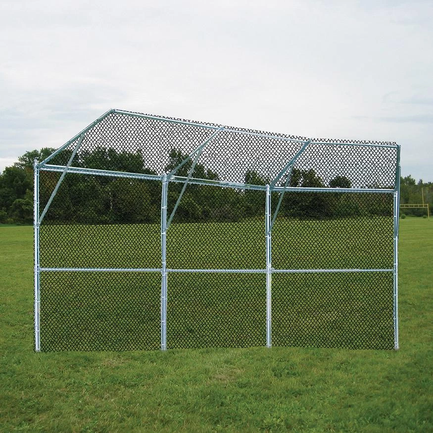 Jaypro BACKSTOP FENCE (3 PANEL, 1 CENTER OVERHANG, 2 WING OVERHANGS) - PERMANENT Baseball/Softball 3 Jaypro BACKSTOP FENCE (3 PANEL, 1 CENTER OVERHANG, 2 WING OVERHANGS) - PERMANENT Baseball/Softball
