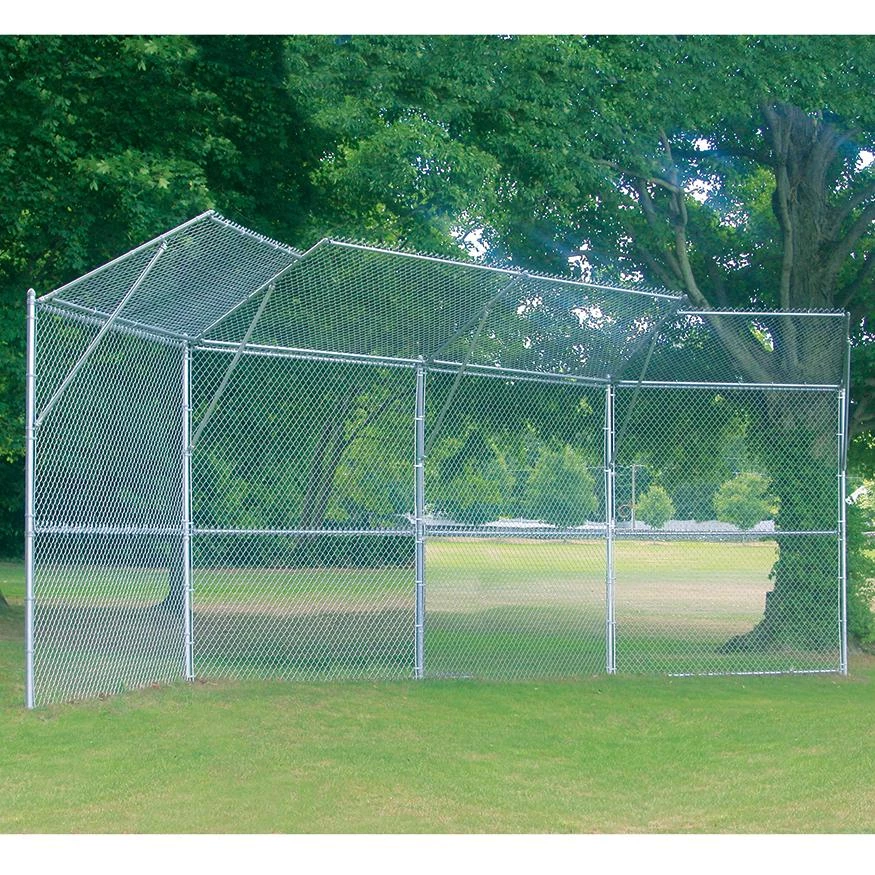 Jaypro BACKSTOP FENCE (4 PANEL, 2 CENTER OVERHANG, 2 WING OVERHANGS) - PERMANENT Baseball/Softball 3 Jaypro BACKSTOP FENCE (4 PANEL, 2 CENTER OVERHANG, 2 WING OVERHANGS) - PERMANENT Baseball/Softball
