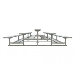 Jaypro BLEACHER - 15' (3 ROW - SINGLE FOOT PLANK) - BACK-TO-BACK
