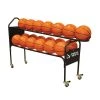 Jaypro Basketball Accessories BALL RACK - DELUXE TRAINING (19 BALL) (BLACK)