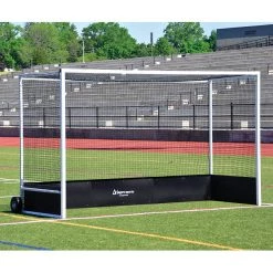 Jaypro FIELD HOCKEY GOAL PACKAGE (2" X 2" SQUARE ALUMINUM WITH BOTTOM BOARDS) - OFFICIAL (7'H X 12'W X 4'D) - NFHS, NCAA, FIH COMPLIANT