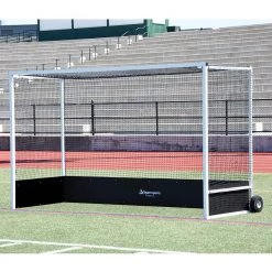 Jaypro FIELD HOCKEY GOAL PACKAGE (2" X 2" SQUARE ALUMINUM WITH BOTTOM BOARDS) - OFFICIAL (7'H X 12'W X 4'D) - NFHS, NCAA, FIH COMPLIANT